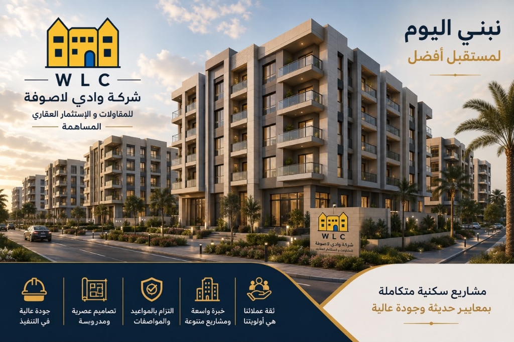 تنفيذ أعمال الهياكل الخرسانية لعدد 6 عمارات نظام 4 طوابق بعدد 24 شقة - طريق المطار طرابلس